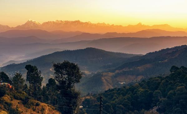 Kausani Sunrise Mountain View